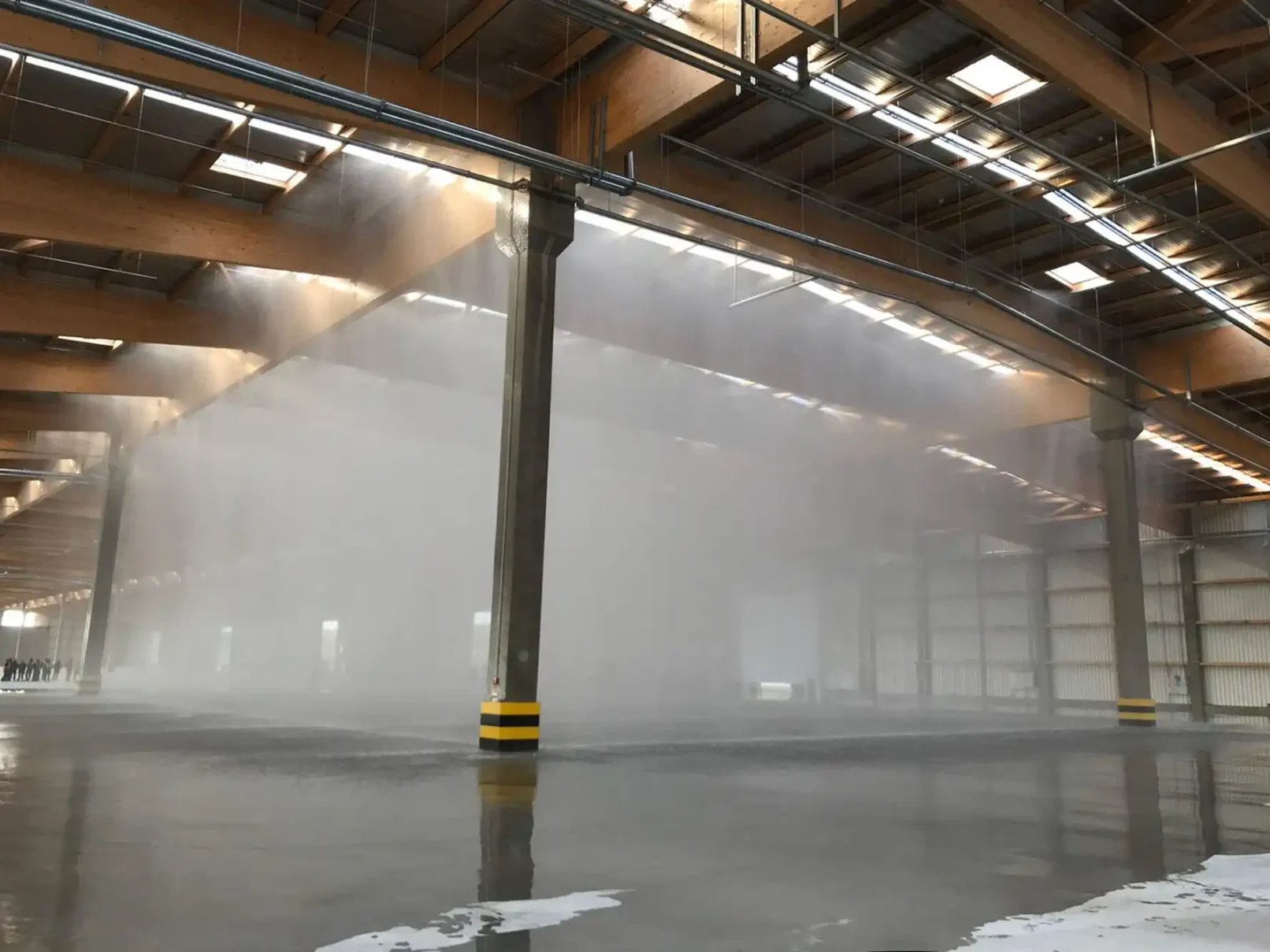 groepper architekten referenz industriebau 10 lpa forstprodukteterminal skandinavienkai logisitkhalle loeschvorhang brandschutz