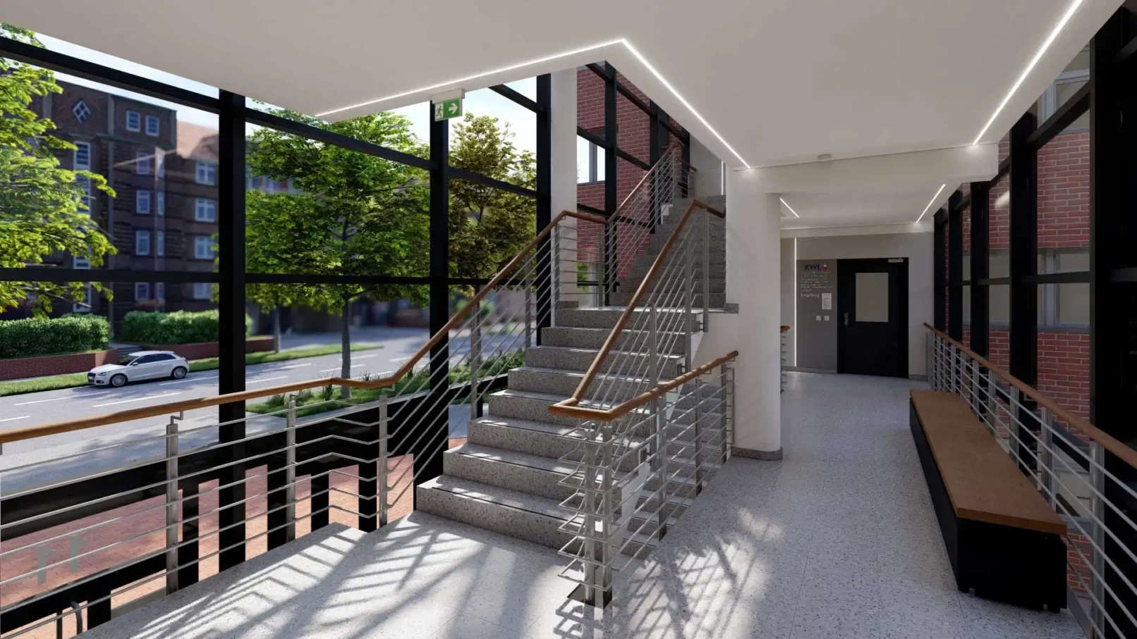 groepper architekten referenz gewerbebau 08a trave falkenstrasse treppenhaus visualisierung