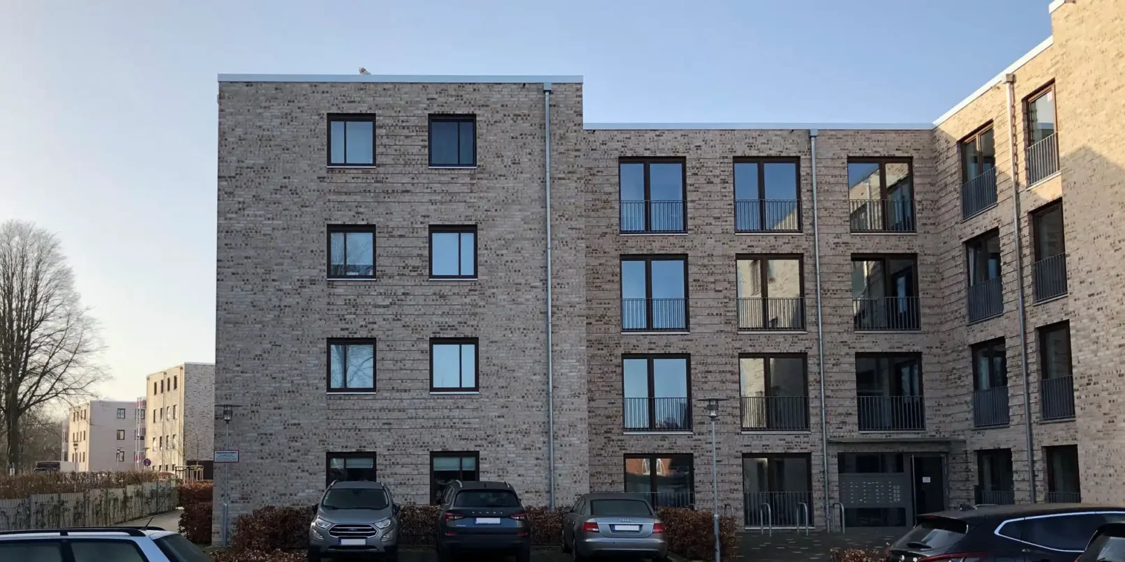 groepper architekten referenz wohnungsbau luebeck trave hertzweg verblendsteinfassade