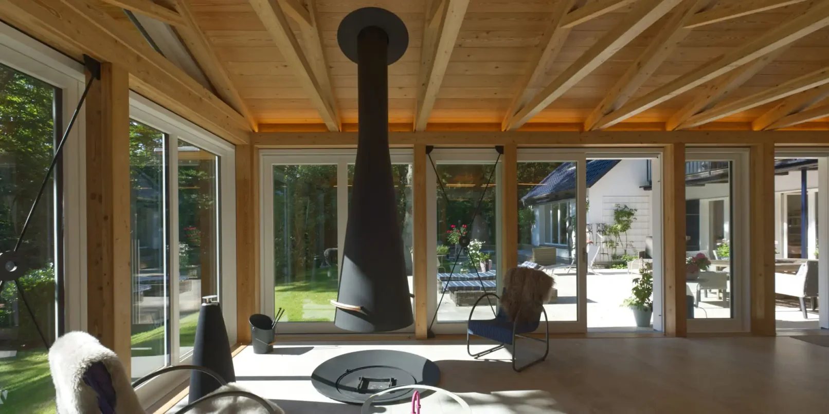 groepper architekten referenz wohnungsbau luebeck 04 gartenatelier kamin filiofocus teleskope