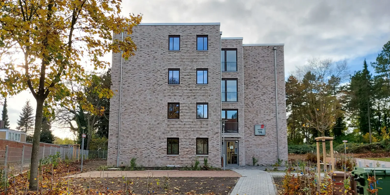 groepper architekten referenz wohnungsbau luebeck trave hertzweg verblendsteinfassade hausnummer