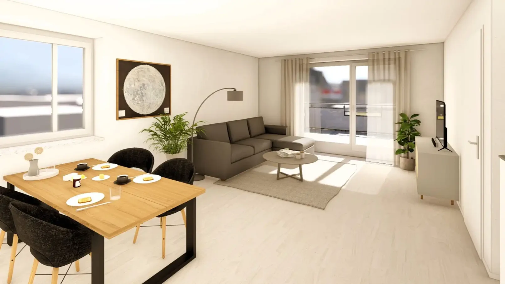 groepper architekten referenz wohnungsbau luebeck 06 meilenstein rendering visualisierung wohnzimmer