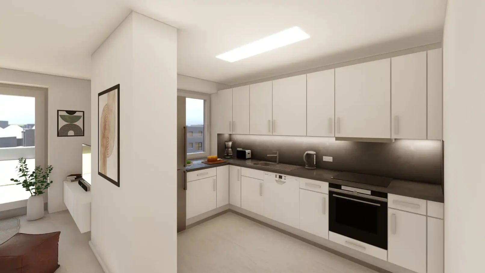 groepper architekten referenz wohnungsbau luebeck 07 meilenstein rendering visualisierung küche